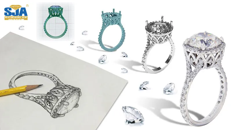 Phác thảo thiết kế trang sức chuyên nghiệp giúp ghi lại ý tưởng nhanh chóng