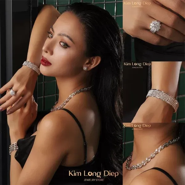 Mặt tiền Kim Long Diệp tiệm vàng quận 5, chuyên kinh doanh vàng Ý 750 chất lượng cao